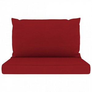 Perne pentru canapea din paleți, 2 buc., roșu vin, textil - Img 3