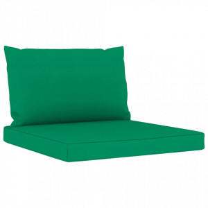 Perne pentru canapea din paleți, 2 buc., verde, textil - Img 2
