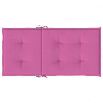 Perne pentru scaune cu spătar mic, 4 buc., roz, textil - Img 5