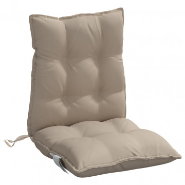 Perne scaun cu spătar mic, 4 buc., gri taupe, textil oxford - Img 4