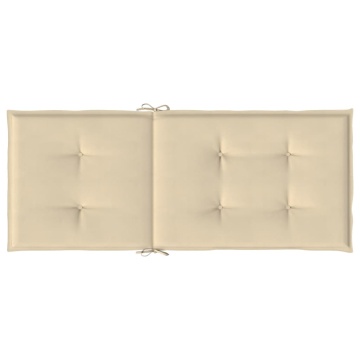 Perne scaun de grădină, 4 buc., bej, 120 x 50 x 3 cm - Img 10