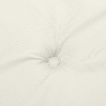 Perne scaun spătar înalt, 6 buc. melanj crem 120x50x4 cm textil - Img 6