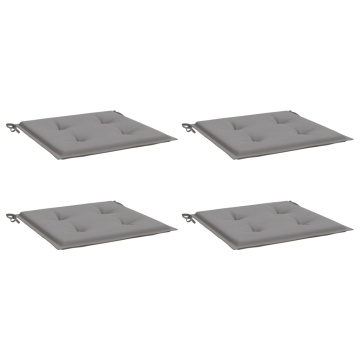 Perne scaune de grădină 4 buc. gri 50x50x3 cm țesătură Oxford - Img 3