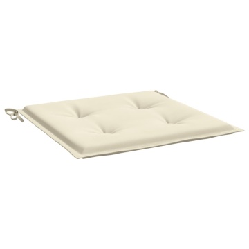 Perne scaune grădină 4 buc. crem 40x40x3 cm țesătură Oxford - Img 3