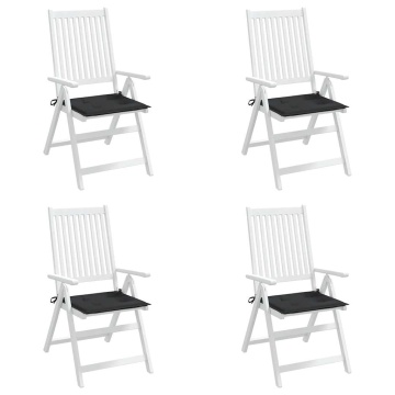 Perne scaune grădină 4 buc. negru 50x50x4 cm țesătură Oxford - Img 4