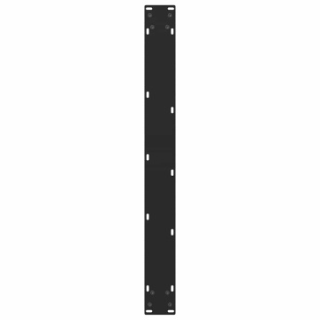 Picioare măsuță de cafea Negru 2 buc 70x(72-73) cm Oțel - Img 6