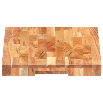 Placă de tocat, 40x30x4 cm, lemn masiv de acacia - Img 3