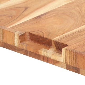 Placă de tocat, 40x30x4 cm, lemn masiv de acacia - Img 8
