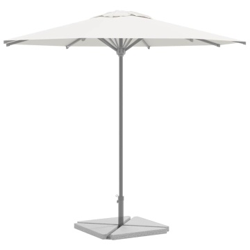 Plăci de greutate umbrelă, 4 buc., gri, 14 kg, granit, triunghi - Img 1