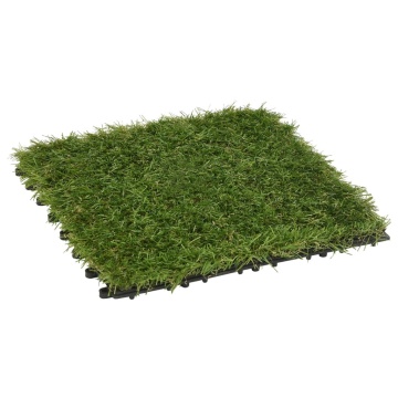 Plăci de iarbă artificială, 22 buc, verde, 30x30 cm - Img 2