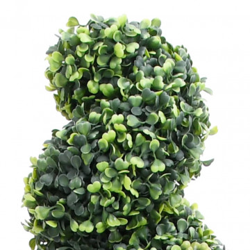 Plantă artificială de cimișir cu ghiveci, verde, 117cm, spirală - Img 2