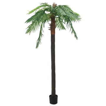Plantă artificială palmier phoenix cu ghiveci, verde, 305 cm - Img 2