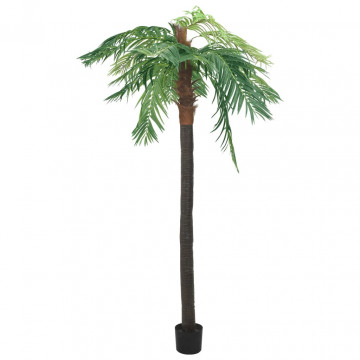 Plantă artificială palmier phoenix cu ghiveci, verde, 305 cm - Img 1