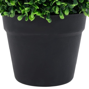 Plante artificiale cimișir cu ghiveci, 2 buc. verde 37 cm minge - Img 6