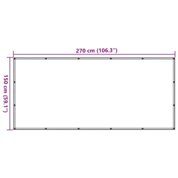 Plasă de remorcă, negru, 1,5 x 2,7 m, HDPE - Img 6