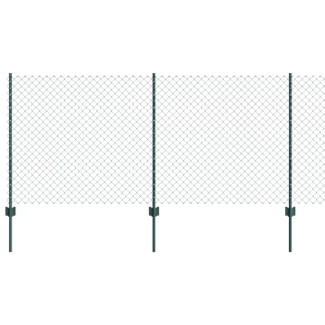 Plasa de Sârmă cu 10 U Posturi Verde 1x10 m Oțel - Img 2