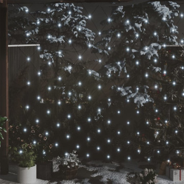 Plasă lumini de Crăciun, alb rece, 3x3 m, 306 LED-uri, int/ext - Img 1