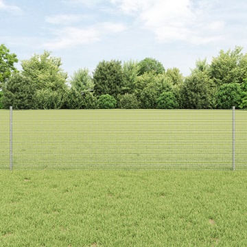 Plasă sudată cu 5 U Posts Argintie 0.6x25 m Oțel - Img 1