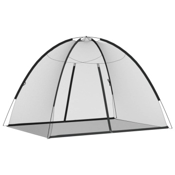 Plasa țânțari Mongolia cu uși, 220 ochiuri negru 200x150x140 cm - Img 2