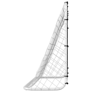 Poartă de fotbal cu plasă de antrenament, 184x61x122 cm, oțel - Img 4
