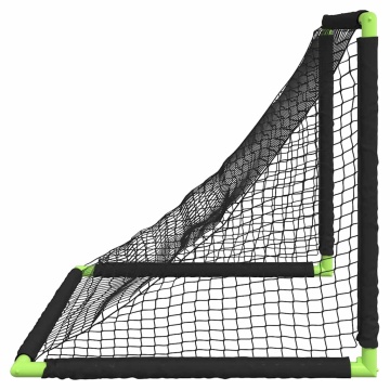 Poartă de fotbal pentru copii, pliabilă, negru, 90x64x64 cm - Img 5