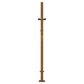 Poartă pentru grădină, 105x130 cm, oțel corten, model iarbă - Img 8