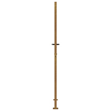 Poartă pentru grădină, 105x180 cm, oțel corten, model iarbă - Img 5