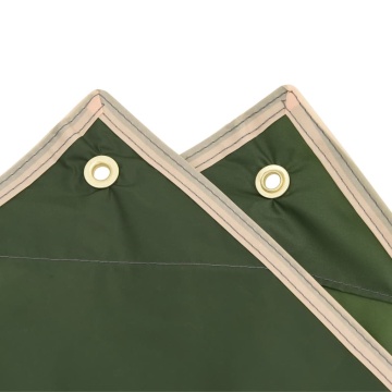 Poncho de ploaie cu glugă, design 2 în 1, verde, 223x145 cm - Img 5