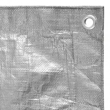 Prelată 180 g/m², gri, 3x4 m, HDPE - Img 3