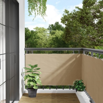 Prelată balcon, material textil oxford, 75 x 600 cm, bej - Img 1