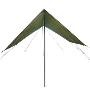 Prelată de camping verde măsliniu, 462x306x211 cm, impermeabilă - Img 4