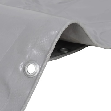 Prelată, gri, 6 x 8 m, 650 g/m² - Img 2
