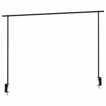 ProGarden Tijă decorativă de masă cu clemă, negru, metal - Img 6