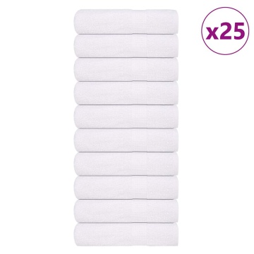 Prosoape de baie 25 buc alb 100x150 cm 360 g/m² 100% bumbac - Img 1