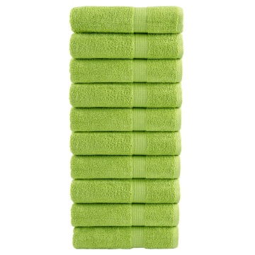 Prosoape de mâini premium SOLUND 10 buc. verde 50x100cm 600 gsm - Img 1