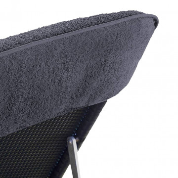 Prosoape de plajă, 2 buc., antracit, 60x135 cm, textil 400 GSM - Img 5