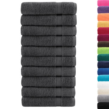 Prosoape duș premium SOLUND 10 buc antracit 70x140cm 600gsm - Img 2