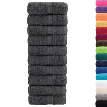 Prosoape premium SOLUND 10 buc antracit 30x50 cm 600 gsm - Img 2