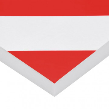 Protecții de perete, 6 buc., roșu și alb, 50x20x2 cm, spumă EVA - Img 6