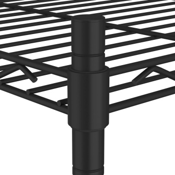 Raft de depozitare, 3 niveluri, negru, 60 x 35 x 76 cm, 150 kg - Img 7