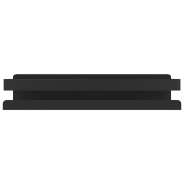 Raft de duș negru mat 30x10x6 cm oțel inoxidabil 304 periat - Img 4