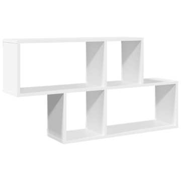 Raft de perete, alb, 100x20x53 cm, lemn prelucrat - Img 2