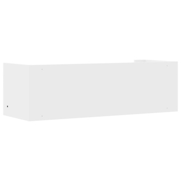 Raft de perete, alb, 100x35x30,5 cm, lemn prelucrat - Img 5
