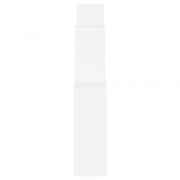 Raft de perete cub, alb, 80x15x78,5 cm PAL - Img 4