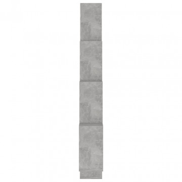 Raft de perete cub, gri beton, 90x15x119 cm, PAL - Img 6