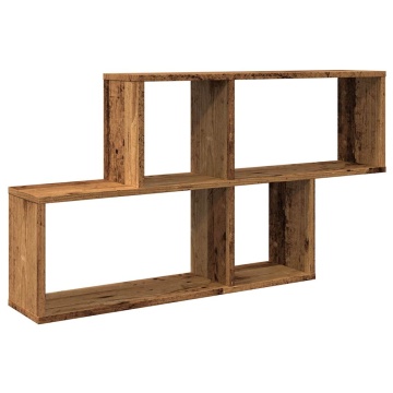 Raft de perete, lemn vechi, 100x18x53 cm, lemn prelucrat - Img 2