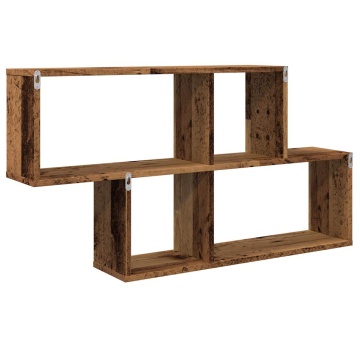 Raft de perete, lemn vechi, 100x18x53 cm, lemn prelucrat - Img 5