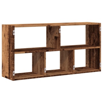 Raft de perete, lemn vechi, 100x25x50 cm, lemn prelucrat - Img 5