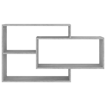 Raft de perete, sonoma gri, 104x20x58,5 cm, lemn compozit - Img 3