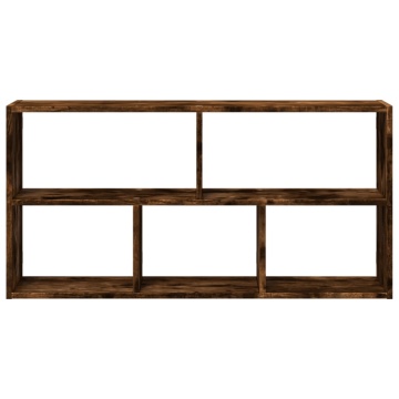 Raft de perete, stejar fumuriu, 100x25x50 cm, lemn prelucrat - Img 4